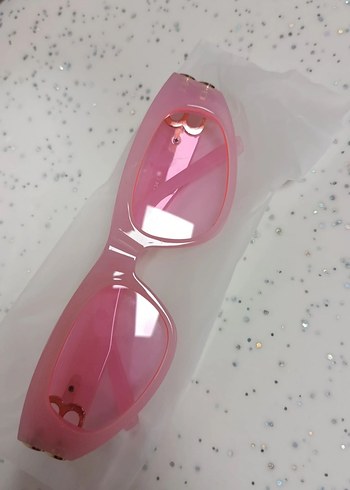 Pembe Transparan Kadın Gözlüğü