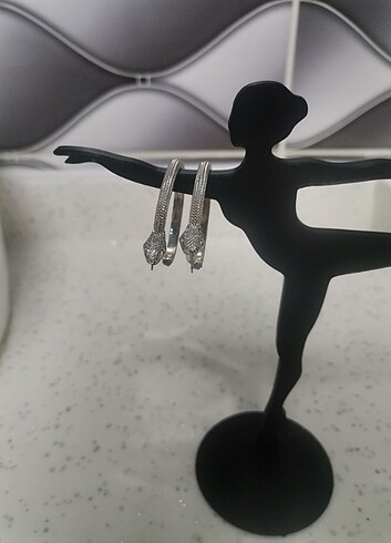 Yılan çelik küpe  - Görsel 3