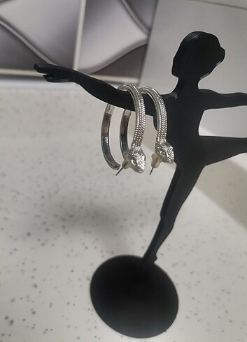 Yılan çelik küpe  - Görsel 4