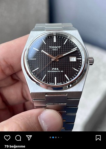 Tissot PRX Siyah Klasik Erkek Saati - Görsel 3