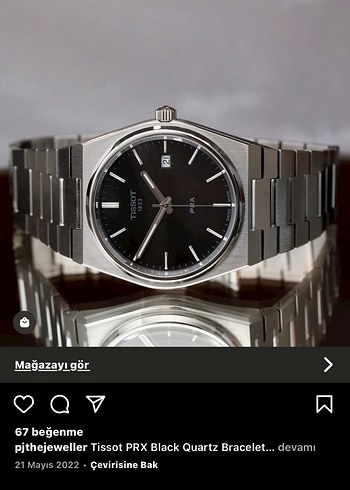 Tissot PRX Siyah Erkek Saat - Görsel 2