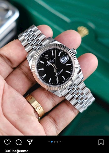 ROLEX BLACK DIAL OTOMATİK SAAT - Görsel 2
