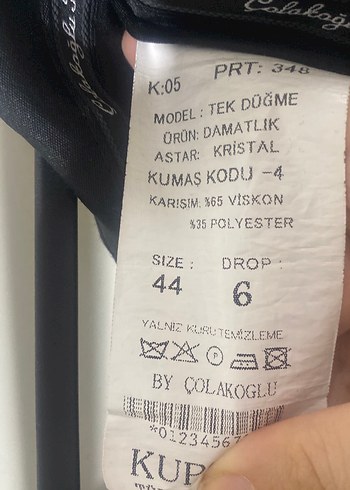 44 Beden Siyah Dar Kesim Ofis Pantolonu erkek