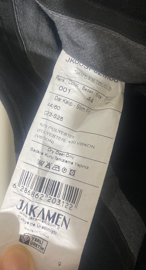 Siyah Düğmeli erkek Kumaş Pantolon - Görsel 3