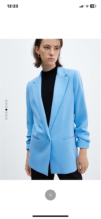 xs Beden Mango mavi blazer ceket