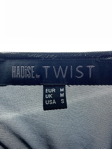 m Beden siyah Renk Twist Bluz %70 İndirimli.