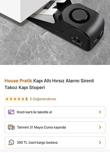 Diğer Kapı altı hırsız alarm sistemi