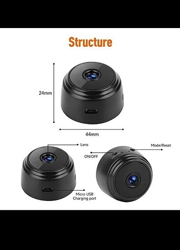 A9 Mini İp Güvenlik Kamerası  - Görsel 5
