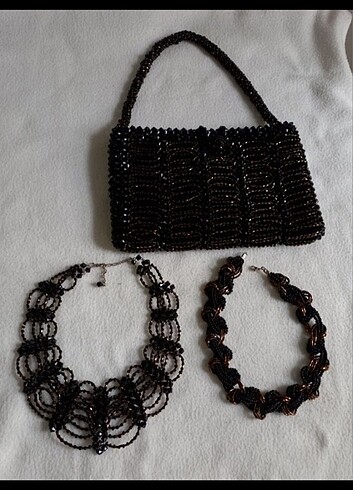 Clutch / portföy kolye seti