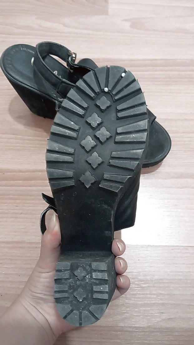 Siyah Kadın Platform Topuklu Ayakkabı - Görsel 3