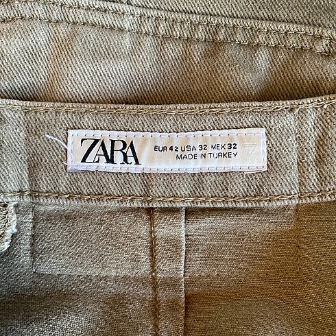 42 Beden haki Renk zara pantolon