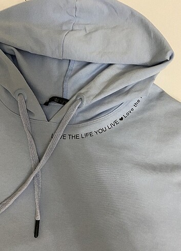 m Beden mavi Renk Ghisa açık mavi ince sweatshirt