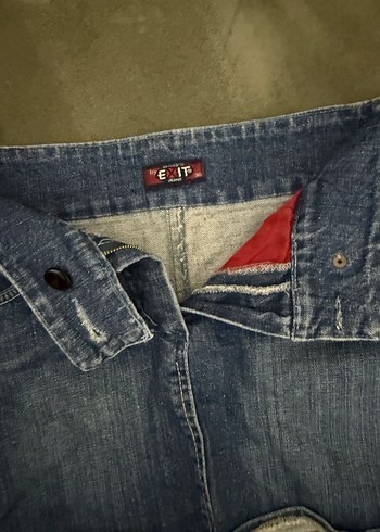 Diğer Kadın Mavi Denim Mini Etek vintage