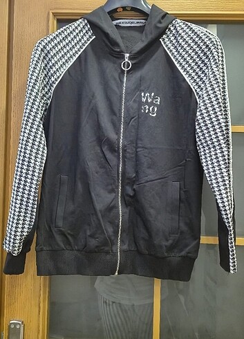 Kapşonlu fermuarlı sweat - Görsel 2