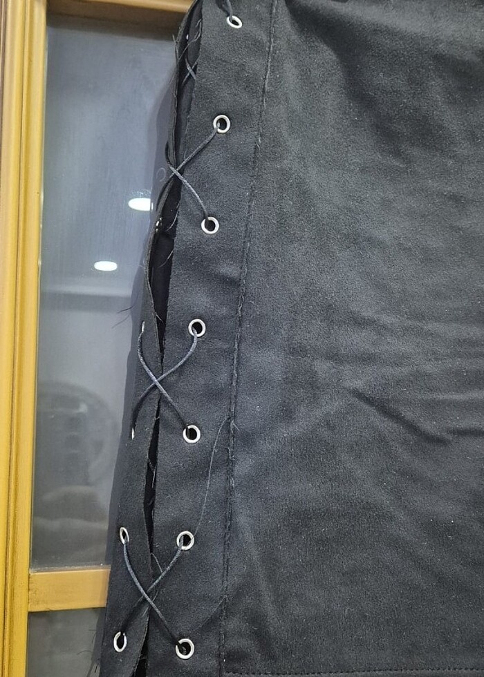 Mini süet etek - Görsel 3