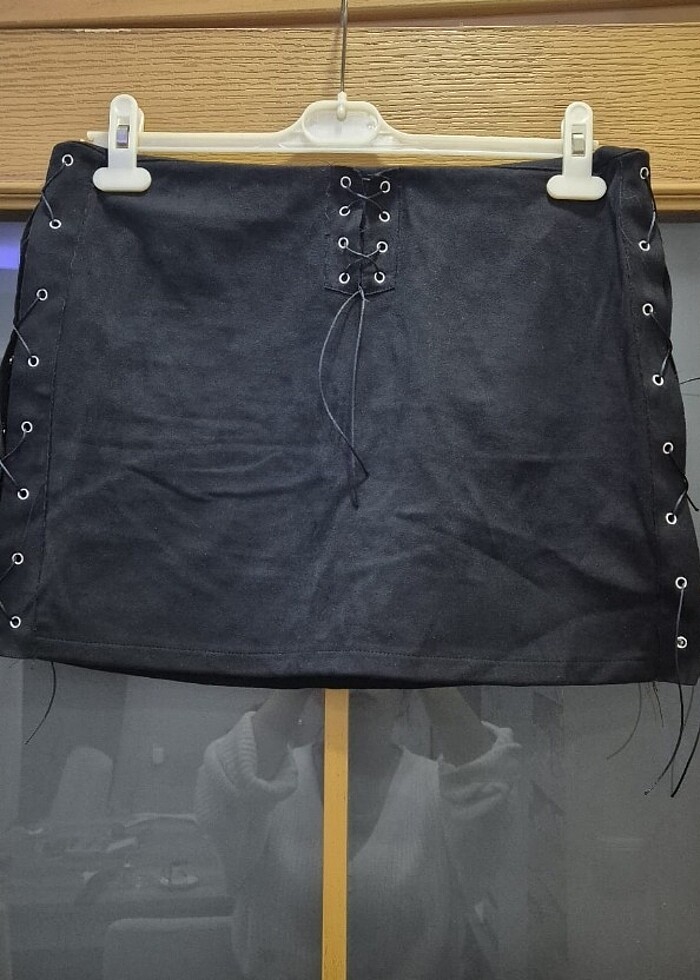 Mini süet etek - Görsel 2