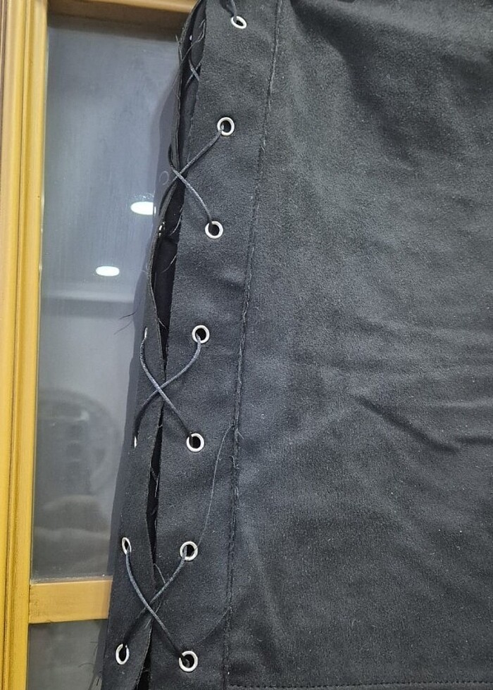 Mini süet etek - Görsel 3