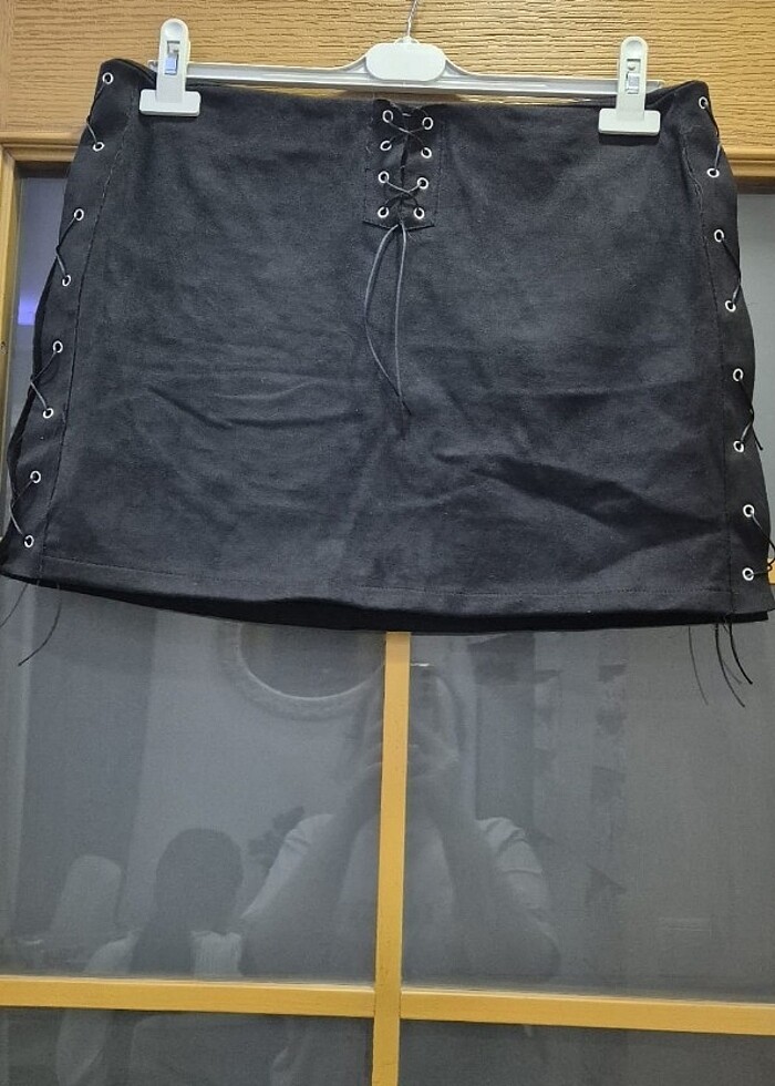 Mini süet etek - Görsel 4