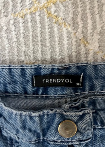 Trendyol & Milla Bol Kesim Kadın Midi Kot Pantolon