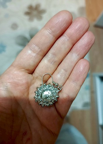 Gri Boncuk İşlemeli Vintage Takı Seti - Görsel 3