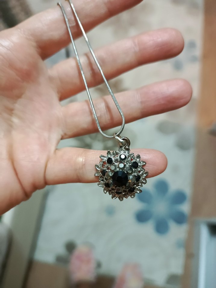 Gri Boncuk İşlemeli Vintage Takı Seti - Görsel 4