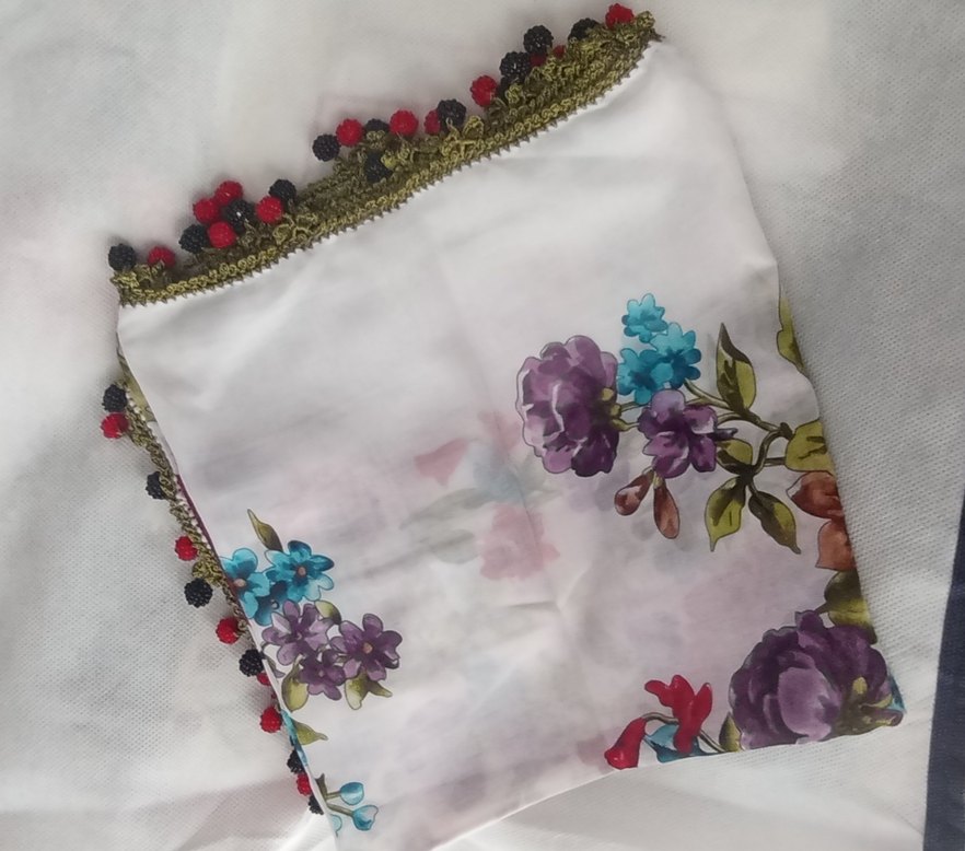 Boncuk Detaylı Bohem Kadın Örgü - Görsel 2