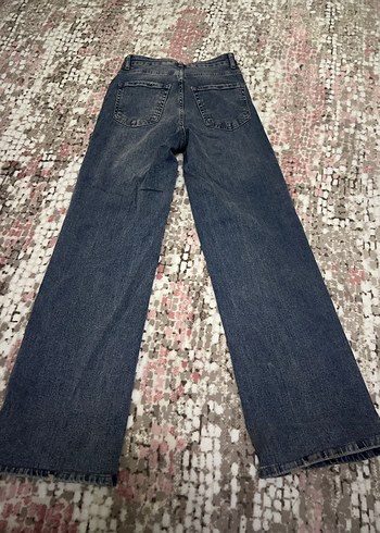 Gri Batik Desenli Midi Boy Kadın Kot Pantolon - Görsel 4