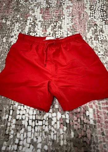 Fermuarlı Kırmızı Erkek Mini Şort - Görsel 3