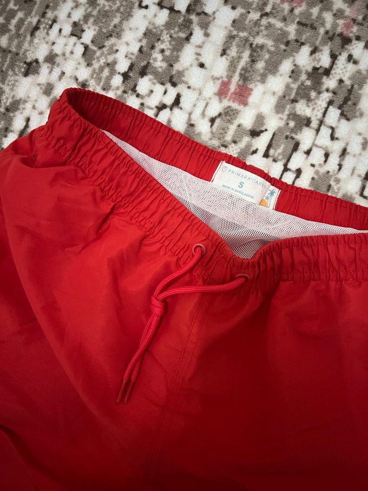 Fermuarlı Kırmızı Erkek Mini Şort - Görsel 2