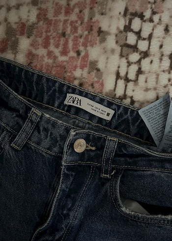 Kadın Lacivert Denim Salaş Midi Kot Pantolon - Görsel 4