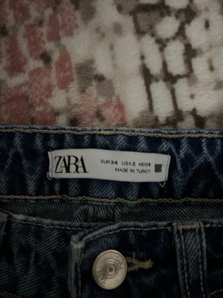 Kadın Lacivert Denim Salaş Midi Kot Pantolon - Görsel 5