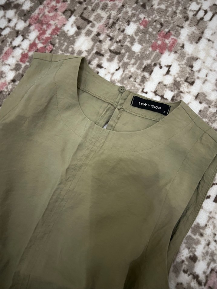 Bohem Tarz Kolsuz Keten Kadın Bluz - Görsel 3