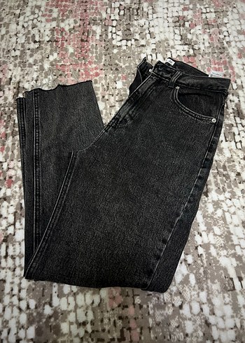 Gri Regular Fit Denim Kadın Pantolon - Görsel 3
