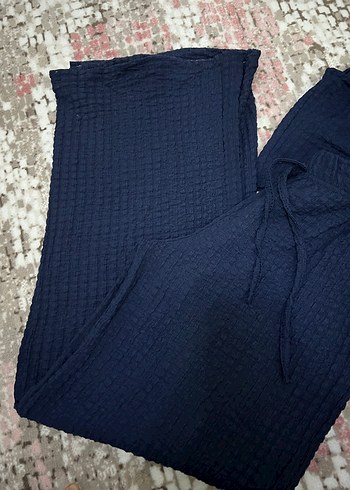 Lacivert Keten Mini Bohem Yelek - Görsel 3