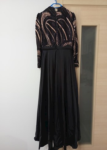 Siyah Kuyruklu Abiye Elbise - Görsel 6