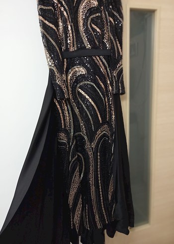 Siyah Kuyruklu Abiye Elbise - Görsel 3