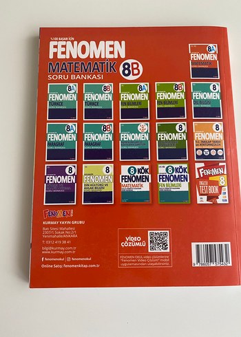  Fenomen Matematik Soru Bankası 8B