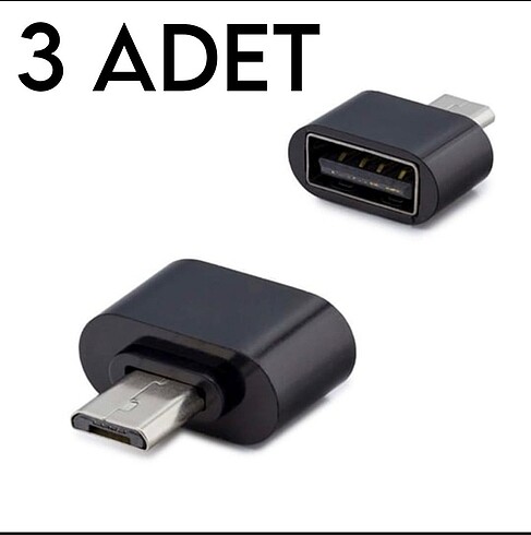 3X Micro USB - USB dönüştürücü adaptör