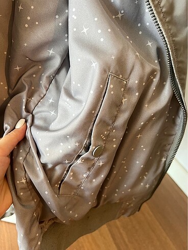 m Beden gri Renk ALPHA INDUSTRIES CIFT TARAFLI CEKET