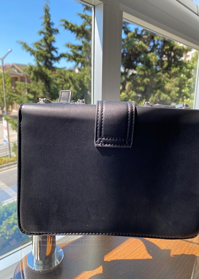 Askılı taşlı mini çanta - Görsel 3