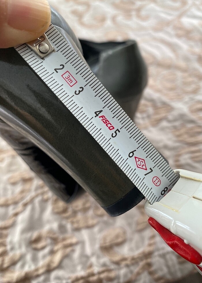 Önü açık rugan kalın topuklu ayakkabı - Görsel 4