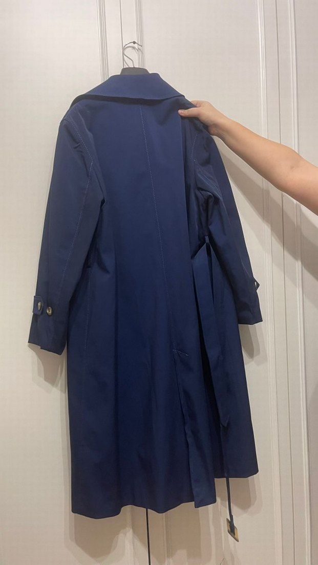 Gusto Klasik Mavi Kadın Trençkot - Görsel 4