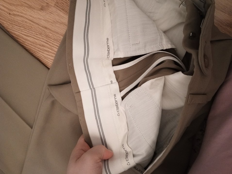 Bej Keten erkek Kumaş Pantolon - Görsel 5