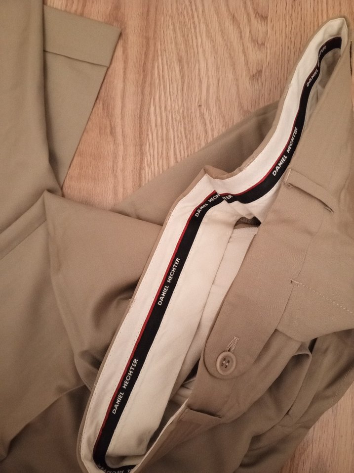 Bej erkek Normal Kesim Kumaş Pantolon - Görsel 4