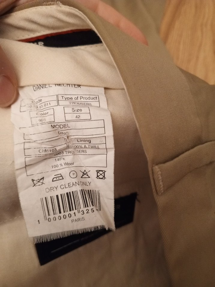 Bej erkek Normal Kesim Kumaş Pantolon - Görsel 5