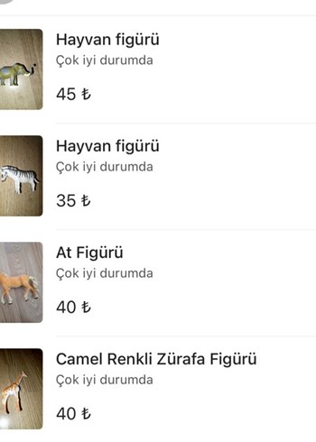 Hayvan ve At Figürleri Seti