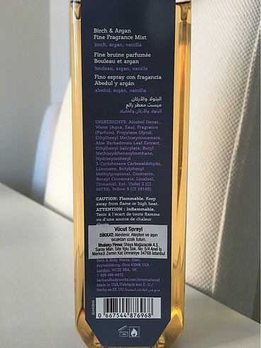 Bath & Body Works BATH & BODY WORKS Birch & Argan Vücut Spreyi