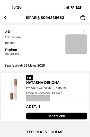 Beden Renk NATASHA DENONA Hy-Glam Concealer N0.5