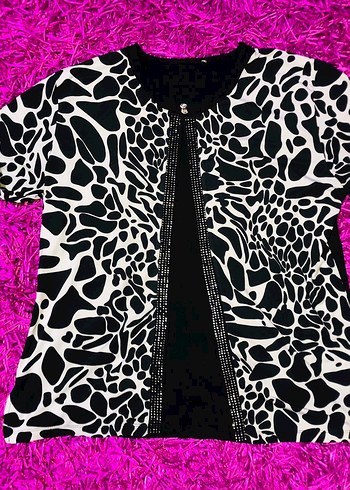 Anne bluz Zebra Desenli bluz - Görsel 2