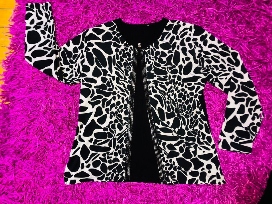 Anne bluz Zebra Desenli bluz - Görsel 2